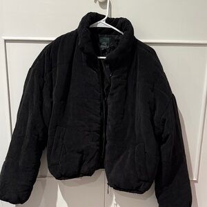 Wild Fable Navy Corduroy Puffer Jacket